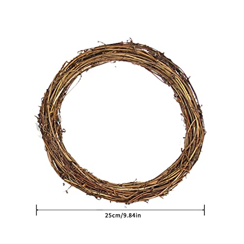 5 Pack Natural Grapevine Wreaths - Spring Grapevine Wreaths Decor Vine Branch Wreath Retro Christmas Rattan Wreath for Farmhouse Party Wedding Home Door Wall Hanging Decor
