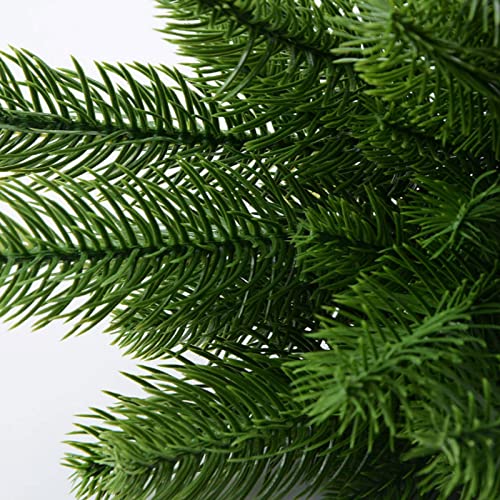 10Pcs Artificial Pine Branches - Green Leaves Needle Christmas Tree Branches for Wreath Making Supplies, Fake Greenery Pine Pick Branches for Garland Wreath Xmas Embellishing Home Garden Decoration