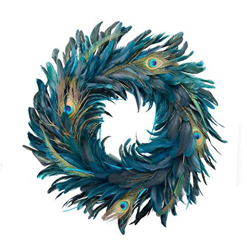 Gislea Graham Peacock Feather Wreath