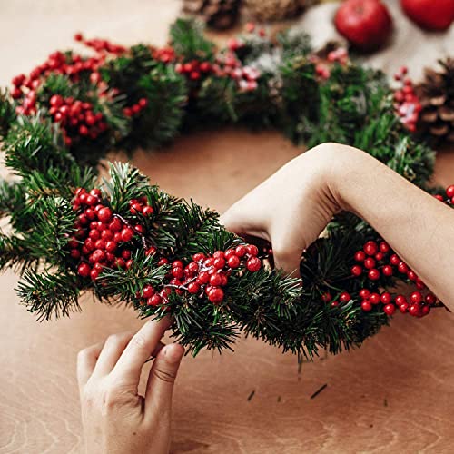 3Pcs Green Christmas Wire Wreath Rings 16 Inch Large Round Metal Wire Wreath Frame,Wire Wreath Making Rings Base Wire Wreath Form for Xmas Door/Wall Decor DIY Crafts,Christmas Wreath Making Supplies