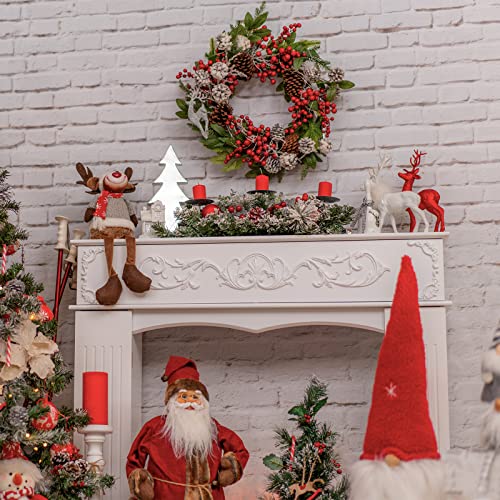 3Pack Christmas Wire Wreath Rings 12 inch Metal Wreath Frame,Green Round Wire Wreath Frame for Christmas Wreath Making Rings Base,Garden,Home Deco Supplies DIY Crafts Wedding Garland Ring