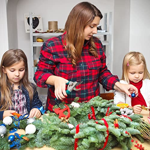 3Pcs Green Christmas Wire Wreath Rings 16 Inch Large Round Metal Wire Wreath Frame,Wire Wreath Making Rings Base Wire Wreath Form for Xmas Door/Wall Decor DIY Crafts,Christmas Wreath Making Supplies