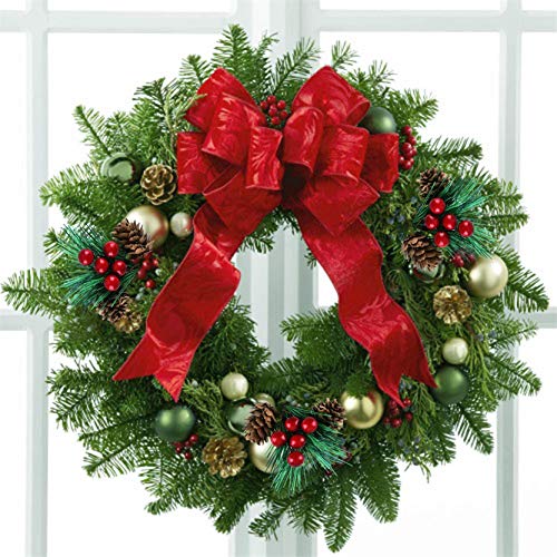 KY-Tech Artificial Christmas Pine Picks, 24pcs Artificial Pine Picks Red Berries Pine Cones Christmas Wreath Making Supplies for Christmas Craft Decoration