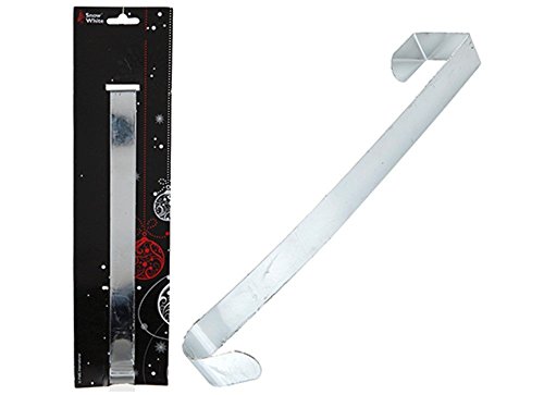 Silver Metal Christmas Wreath Door Hanger