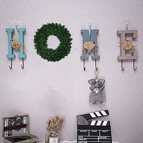 40cm Classic Decorative Christmas Wreath, Artificial Green Xmas Wreath for Indoor & Outdoor Home Decoration Ornament, Green (Green)