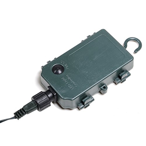 SPARKLES 24" (61cm) Light Up LED Green Snow Frosted Christmas Xmas Wreath Door Decoration, Polyester, Neutral, one Size