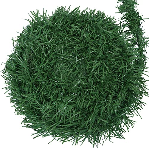Pelle & Sol 52ft/16m Christmas Garland | Artificial Green Tinsel Christmas Tree Decorations | Ornamental Xmas Garland for Christmas Mantlepiece Decorations, Wall Decor & Christmas Gifts