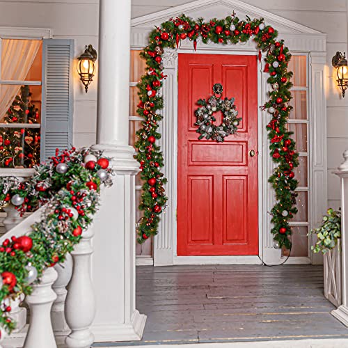 Pelle & Sol 52ft/16m Christmas Garland | Artificial Green Tinsel Christmas Tree Decorations | Ornamental Xmas Garland for Christmas Mantlepiece Decorations, Wall Decor & Christmas Gifts