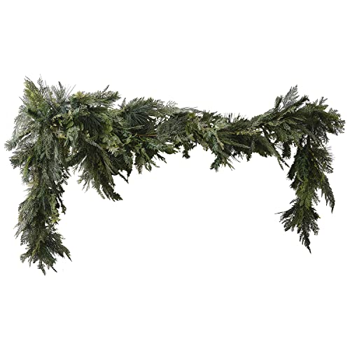Ginger Ray X Large Artificial Fireplace or Staircase Cypress Foliage Christmas Garland Decoration, 3 Metres
