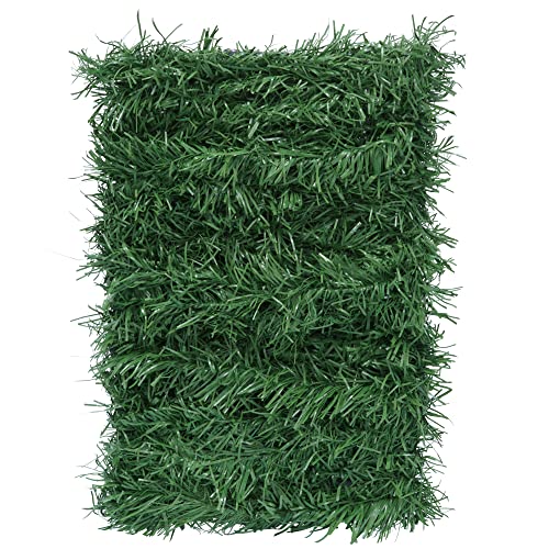 Pelle & Sol 52ft/16m Christmas Garland | Artificial Green Tinsel Christmas Tree Decorations | Ornamental Xmas Garland for Christmas Mantlepiece Decorations, Wall Decor & Christmas Gifts