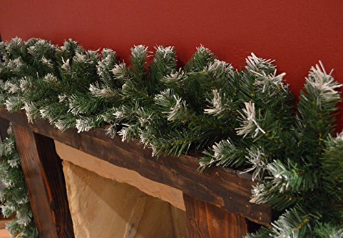 Premier 270cm (9ft) x 25cm Snow Tipped Green Christmas Garland Decoration by Premier