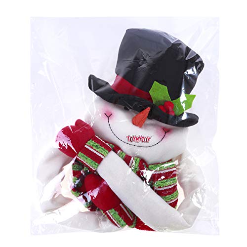 TOYMYTOY Christmas Tree Topper Snowman Top Hugger for Winter Wonderland Party Thanksgiving New Year Xmas Tree Decorations Ornament