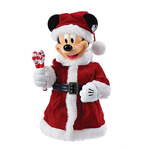 Kurt Adler 10-Inch Mickey Mouse Treetop/Tablepiece with Bendable Arms, Red, 10-inches