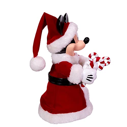 Kurt Adler 10-Inch Mickey Mouse Treetop/Tablepiece with Bendable Arms, Red, 10-inches
