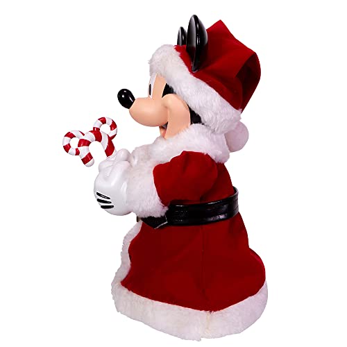 Kurt Adler 10-Inch Mickey Mouse Treetop/Tablepiece with Bendable Arms, Red, 10-inches