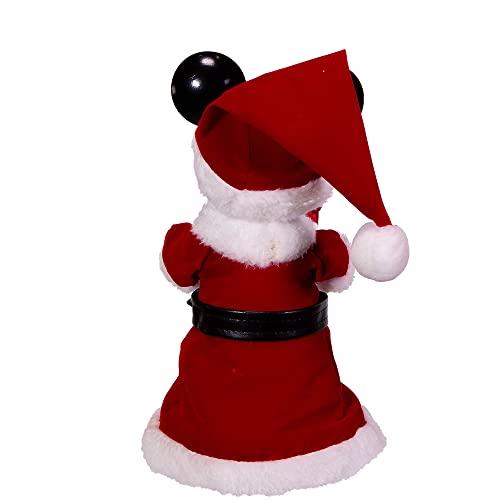 Kurt Adler 10-Inch Mickey Mouse Treetop/Tablepiece with Bendable Arms, Red, 10-inches