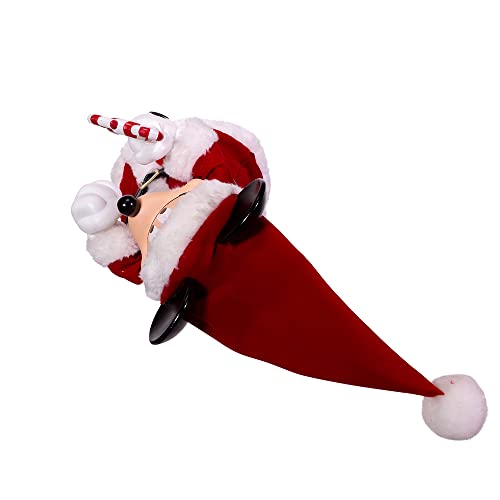 Kurt Adler 10-Inch Mickey Mouse Treetop/Tablepiece with Bendable Arms, Red, 10-inches