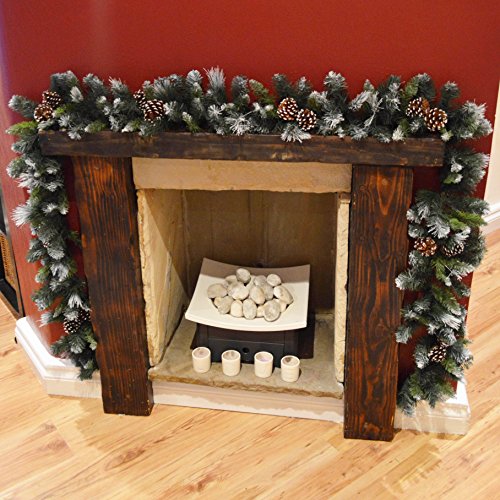 9ft/270cm Frosted Glacier Christmas Garland, Pine