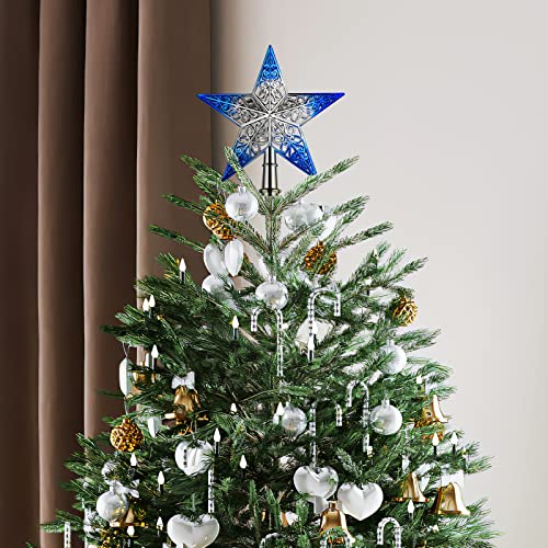 Hollowed-out Star Tree Topper - Festive Xmas Decor
