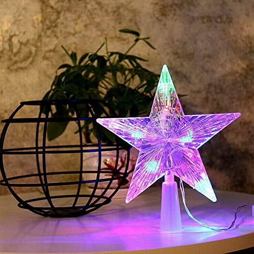 LED Multi-Colour Christmas Tree Topper Star Decoration