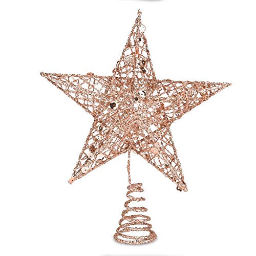 Sparkling 20cm Wire Christmas Tree Topper