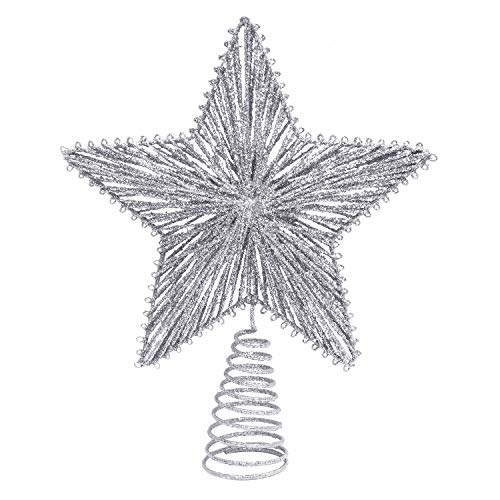 Glittered Christmas Star Treetop for Xmas Tree Decoration