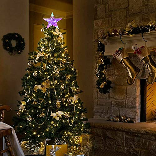 LED Multi-Colour Christmas Tree Topper Star Decoration
