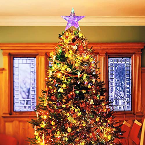 LED Multi-Colour Christmas Tree Topper Star Decoration