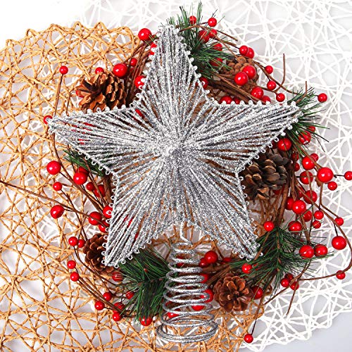 Glittered Christmas Star Treetop for Xmas Tree Decoration