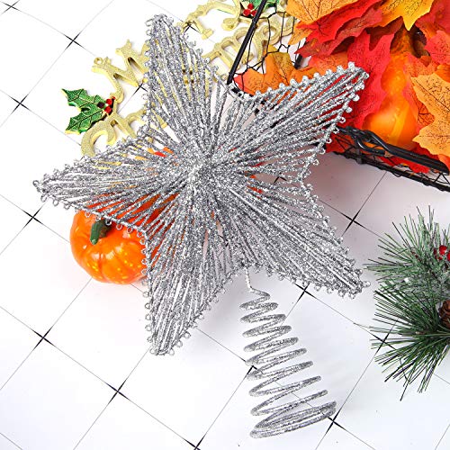 Glittered Christmas Star Treetop for Xmas Tree Decoration