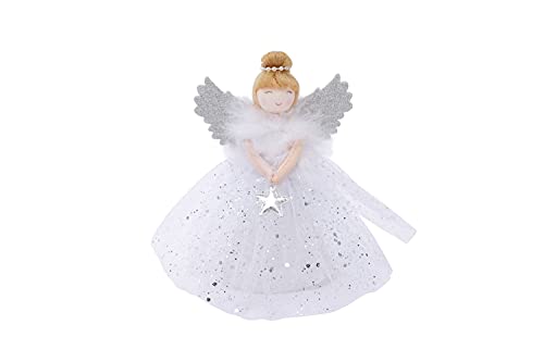Christmas Angel Tree Topper - Silver | Joyful World
