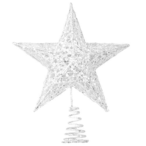 Sparkling Glitter Star Tree Topper for Christmas Tree