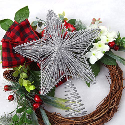 Glittered Christmas Star Treetop for Xmas Tree Decoration