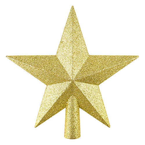 Shimmering Star Mini Christmas Tree Topper - Festive Decoration