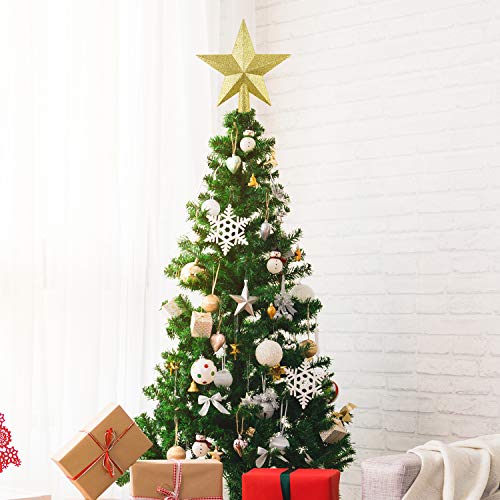 Glitter Star Mini Christmas Tree Topper 4.3 Inches