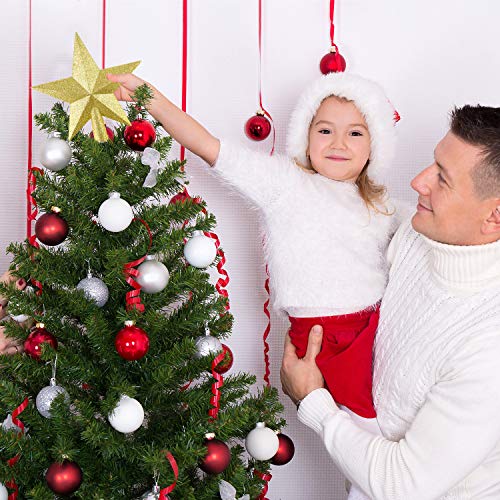 Glitter Star Mini Christmas Tree Topper 4.3 Inches