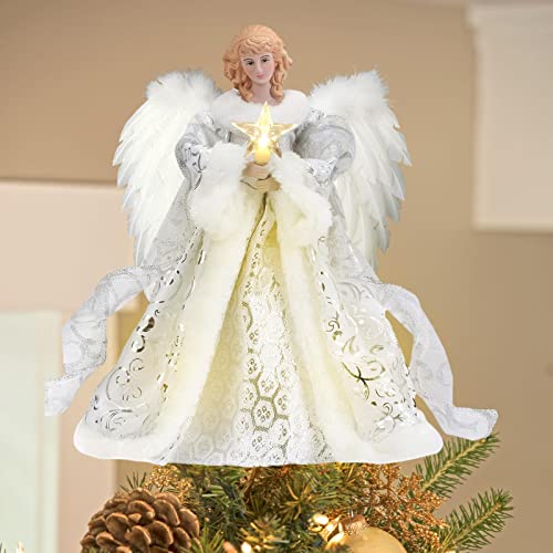 Elegant Angel Christmas Tree Topper for Tree Ornaments
