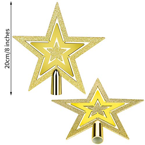 Glittered Star Tree Topper for Christmas Tree