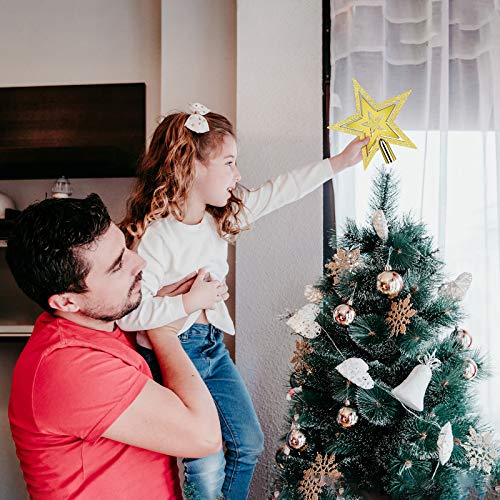 Glittered Star Tree Topper for Christmas Tree