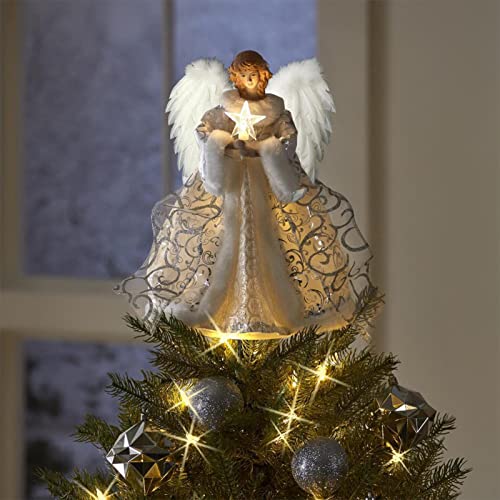 Elegant Angel Christmas Tree Topper for Tree Ornaments