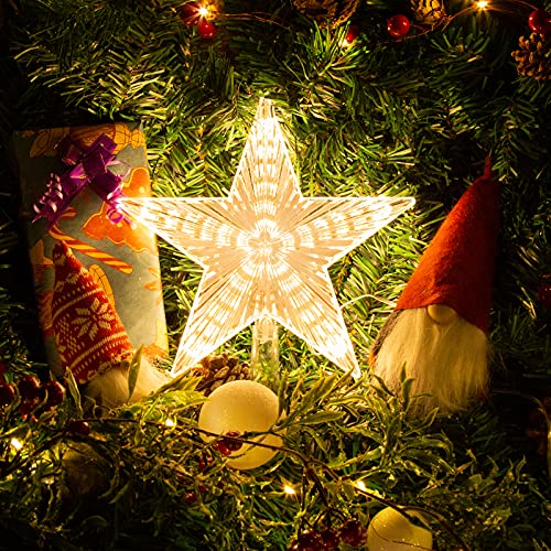 Warm White Light Star Topper for Christmas Tree