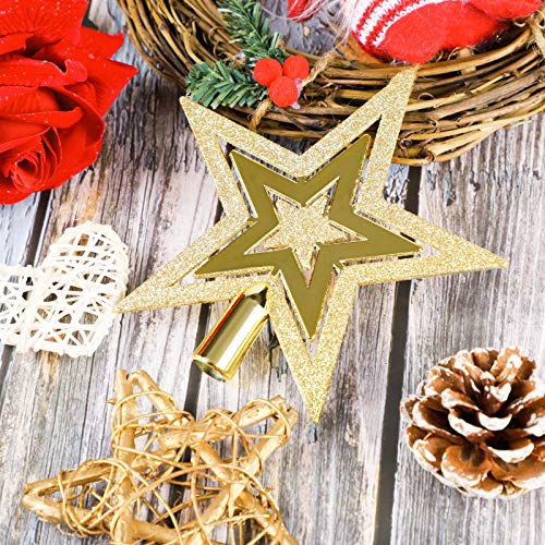 Glittered Star Tree Topper for Christmas Tree