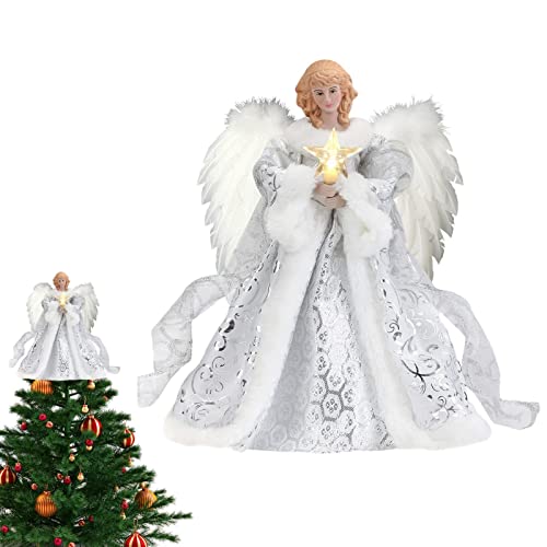 Elegant Angel Christmas Tree Topper for Tree Ornaments
