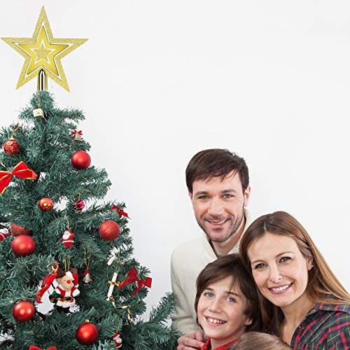 Glittered Star Tree Topper for Christmas Tree