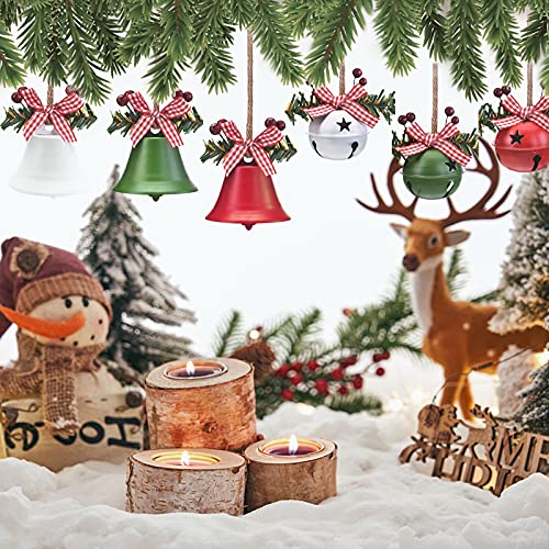 6-Pc Christmas Jingle Bells set with Holly Berry