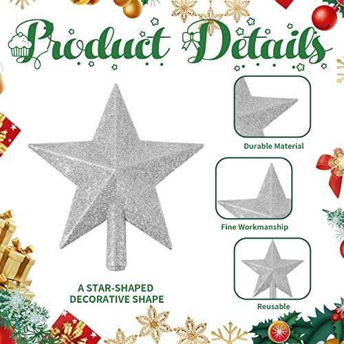 Sparkling Silver Tree Topper for Festive Christmas Decor