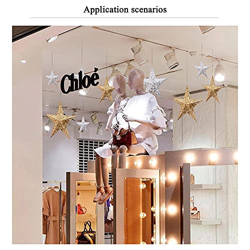 Glittery Gold Star Treetop Decoration - Perfect for Christmas