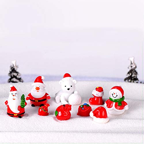 Christmas Party Supplies - 9PCS Miniature Ornament Set
