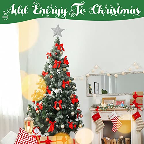 Sparkling Silver Tree Topper for Festive Christmas Decor