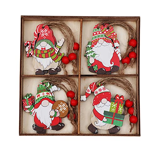 12Pcs Cute Christmas Faceless Dolls Hanging Ornaments